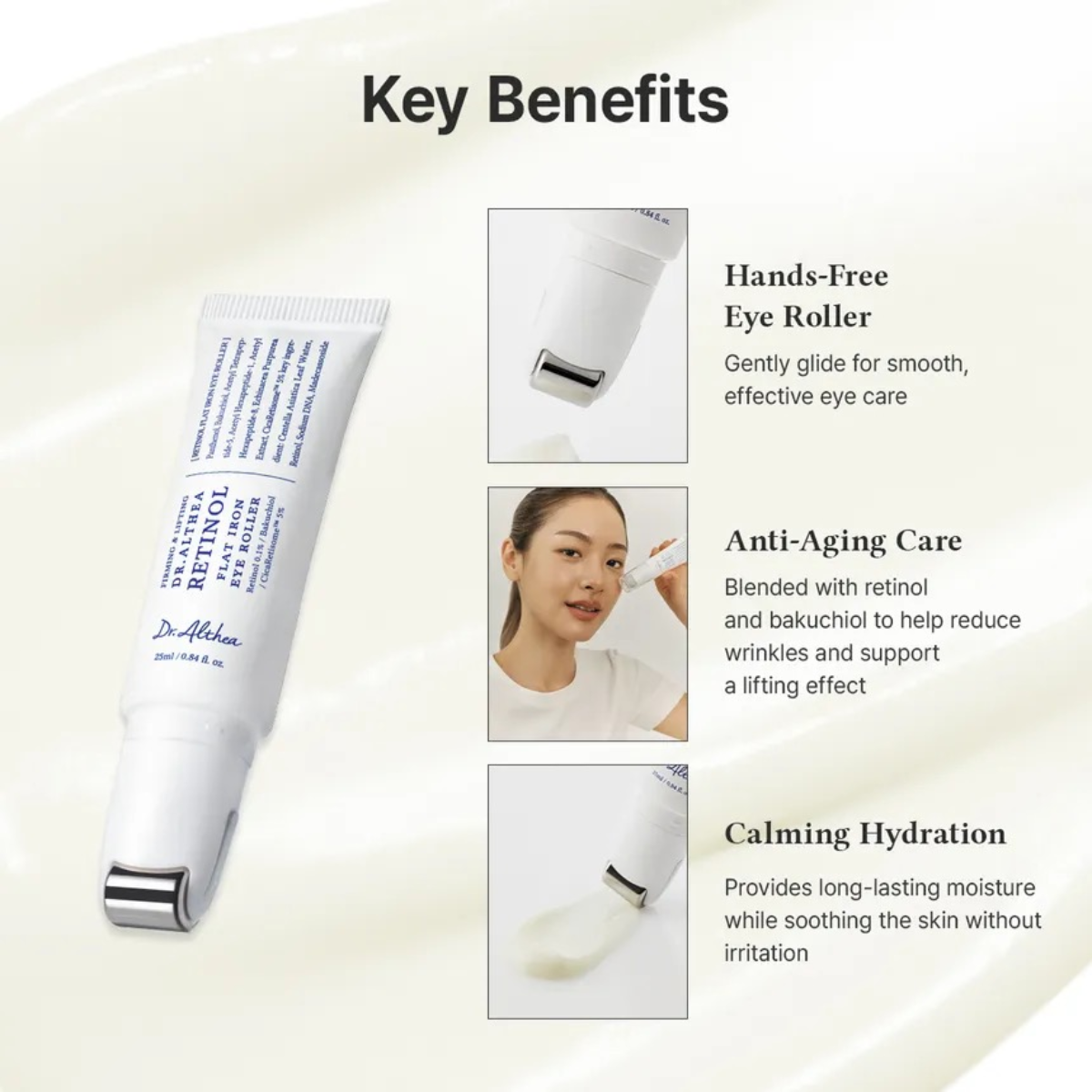 DR.ALTHEA Retinol Flat Iron Eye Roller