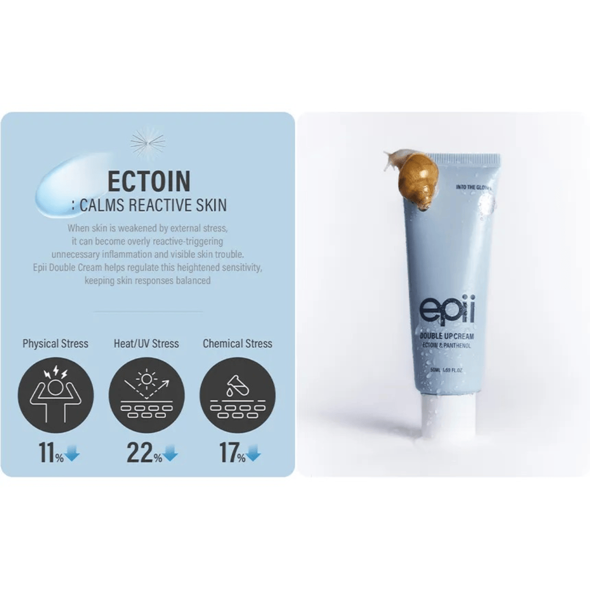 EPII Cream 50ml EPII Double Up Cream Ectoin & Panthenol