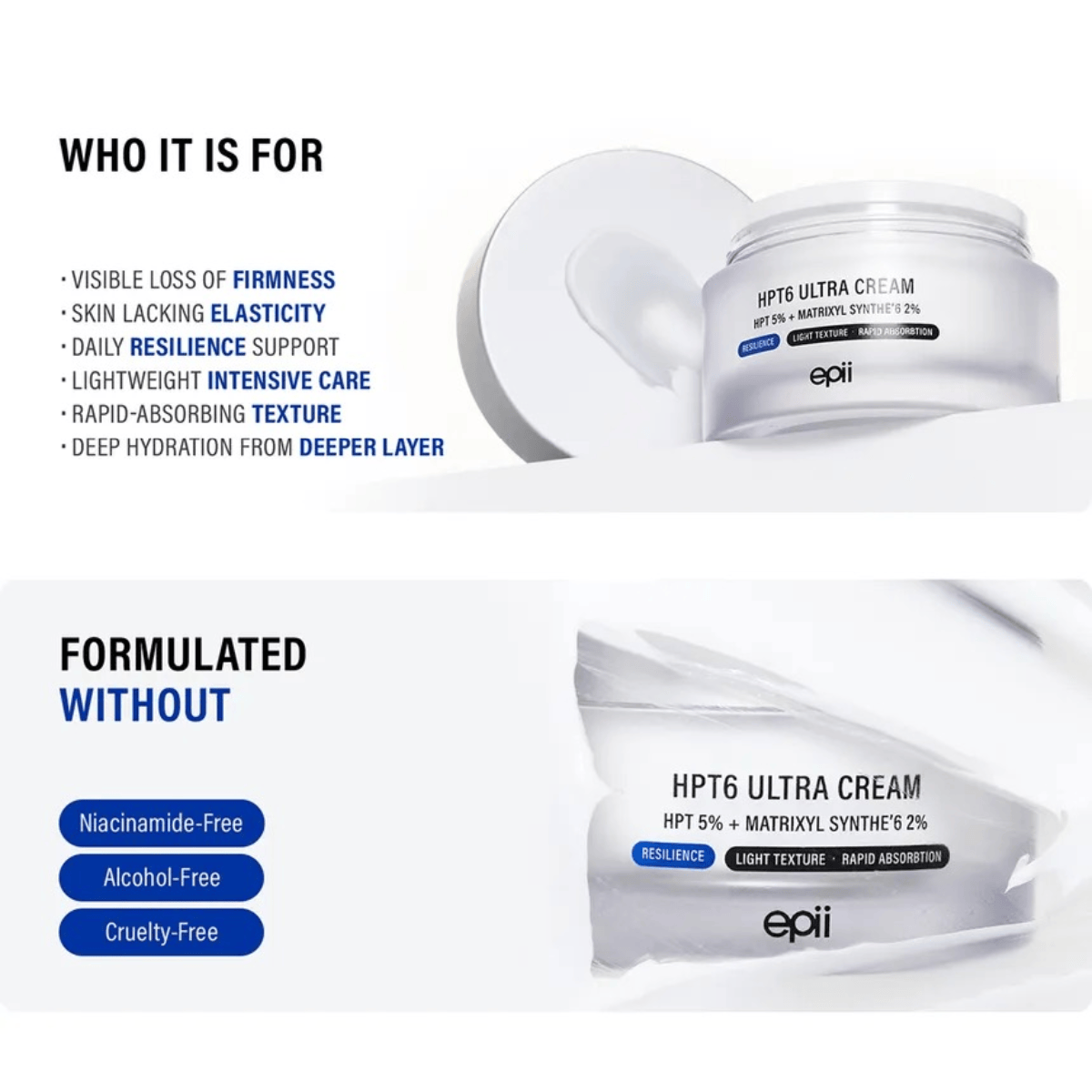 EPII Cream 50ml EPII HPT6 Ultra Cream 5%