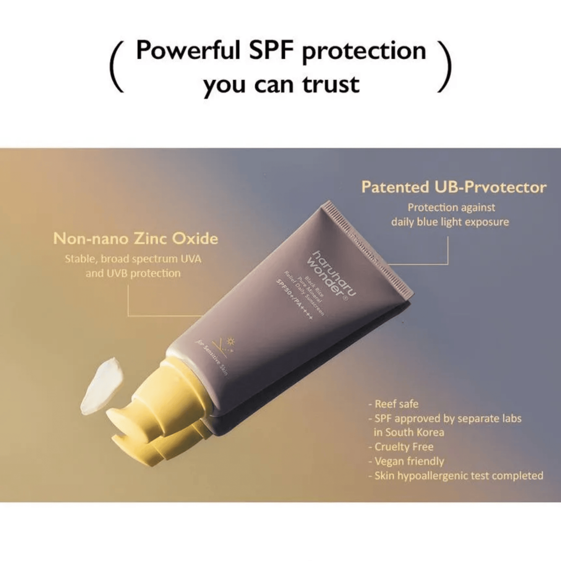 HARUHARU WONDER Sunscreen HARUHARU WONDER Black Rice Pure Mineral Relief Daily Sunscreen 50ml