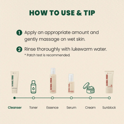 KSECRET Cleansing Foam 150ml KSECRET SEOUL 1988 Cleansing Foam : Pine Cica 1% + Probiotics