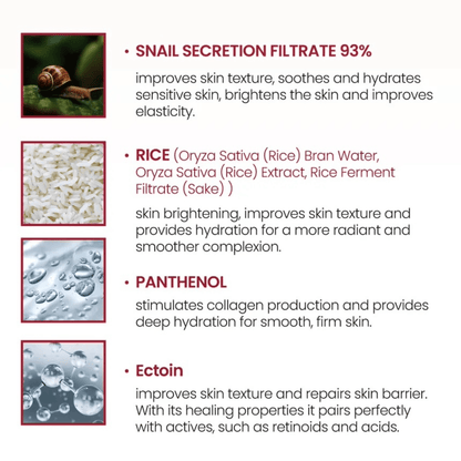 KSECRET Cream 100ml KSECRET SEOUL 1988 Cream : Snail Mucin 93% + Rice
