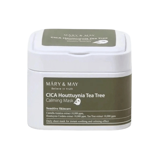MARY & MAY Sheet Mask 30 sheets MARY & MAY Cica Houttuynia Tea Tree Calming Mask