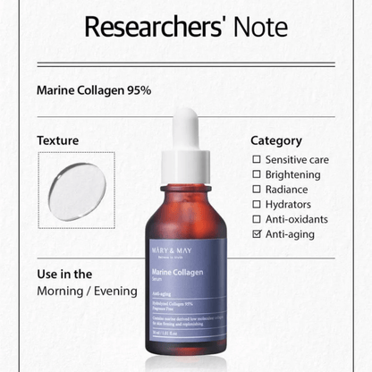 MARY & MAY Serum MARY & MAY Marine Collagen Serum 30ml