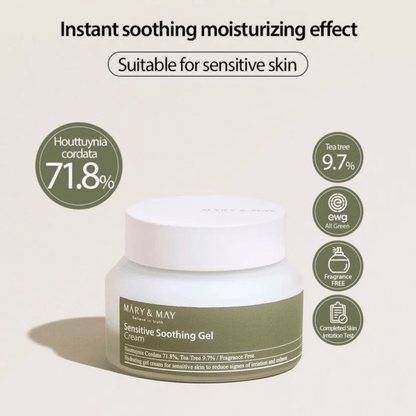 MARY & MAY Gel cream MARY & MAY Sensitive Soothing Gel Cream 70g