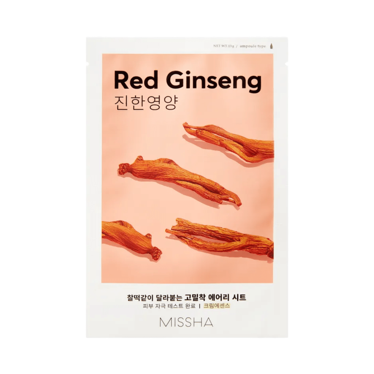 MISSHA Sheet Mask 1pc (19g) MISSHA Airy Fit Sheet Mask Red Ginseng