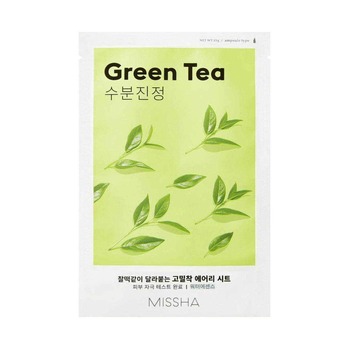 MISSHA Sheet Mask 1pc (19g) MISSHA Airy Fit Sheet Mask Green Tea