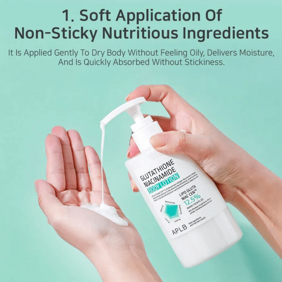 APLB Body Lotion 300ml APLB Glutathione Niacinamide Body Lotion