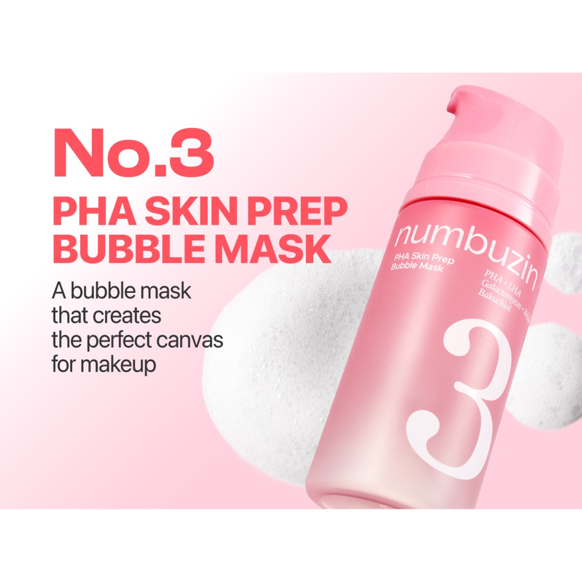 NUMBUZIN No.3 PHA Skin Prep Bubble Mask