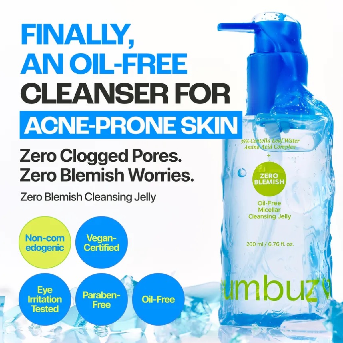 NUMBUZIN Zero Blemish Oil-Free Micellar Cleansing Jelly