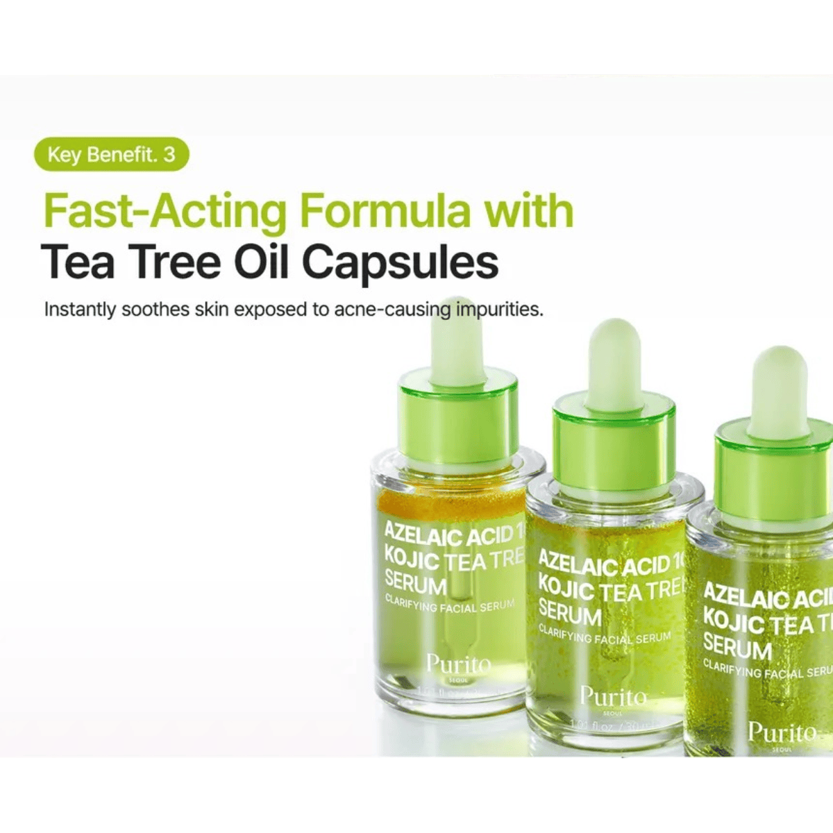 PURITO SEOUL Serum 30ml PURITO SEOUL Azelaic Acid 10 Kojic Tea Tree Serum