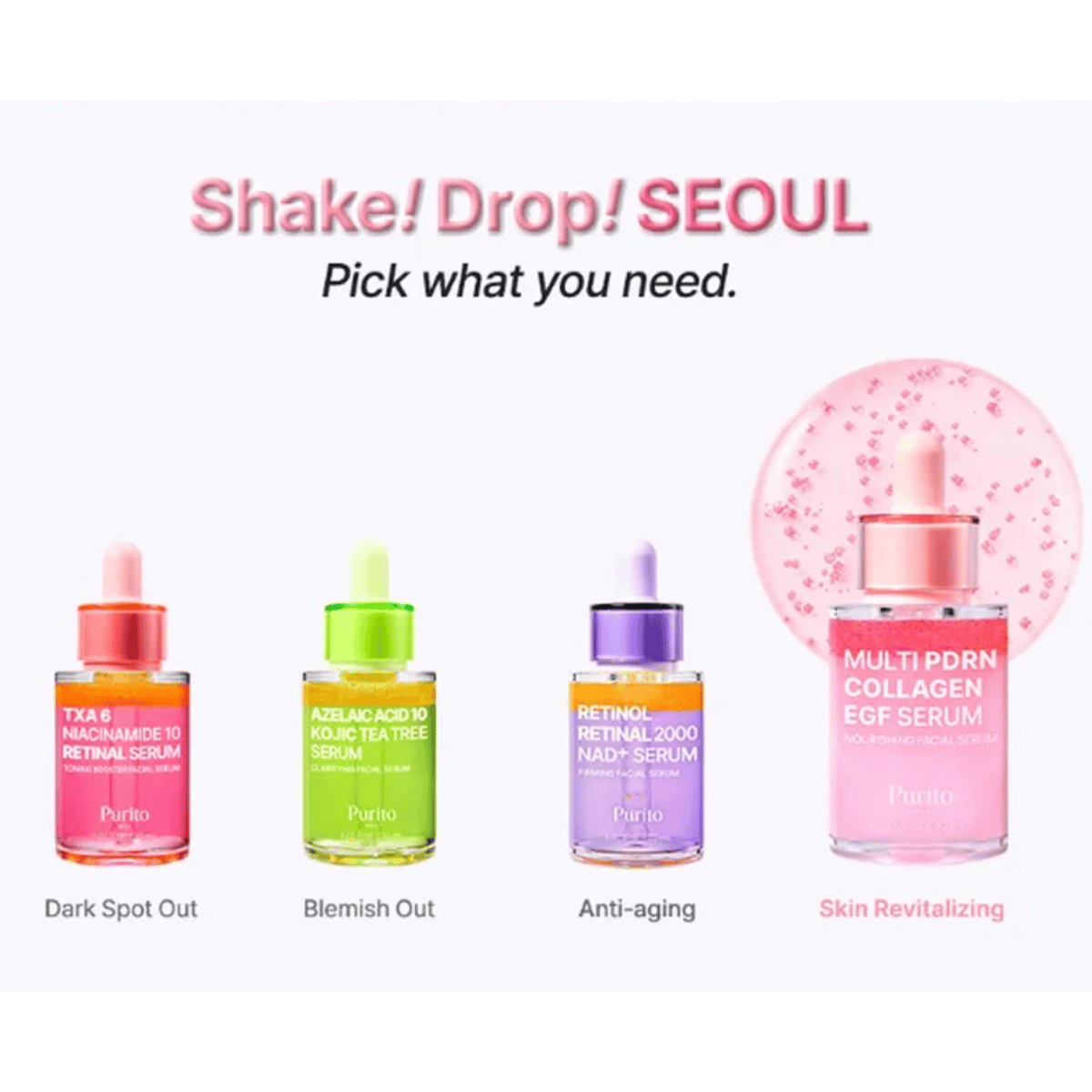 PURITO SEOUL Serum 30ml PURITO SEOUL Multi PDRN Collagen EGF Serum