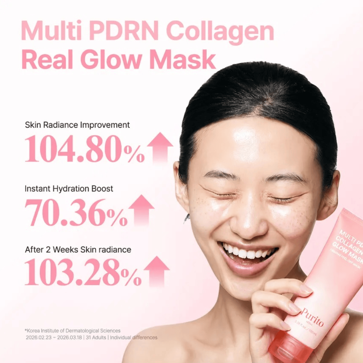 PURITO SEOUL Wash Off Mask 100ml PURITO SEOUL Multi PDRN Collagen Real Glow Mask