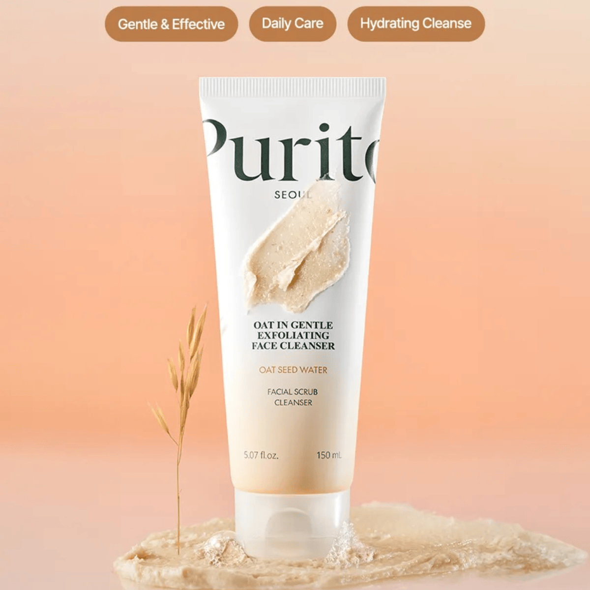 PURITO SEOUL Exfoliator 150ml PURITO SEOUL Oat In Gentle Exfoliating Face Cleanser