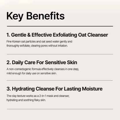 PURITO SEOUL Exfoliator 150ml PURITO SEOUL Oat In Gentle Exfoliating Face Cleanser