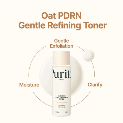 PURITO SEOUL Toner 200ml PURITO SEOUL Oat PDRN Gentle Refining Toner