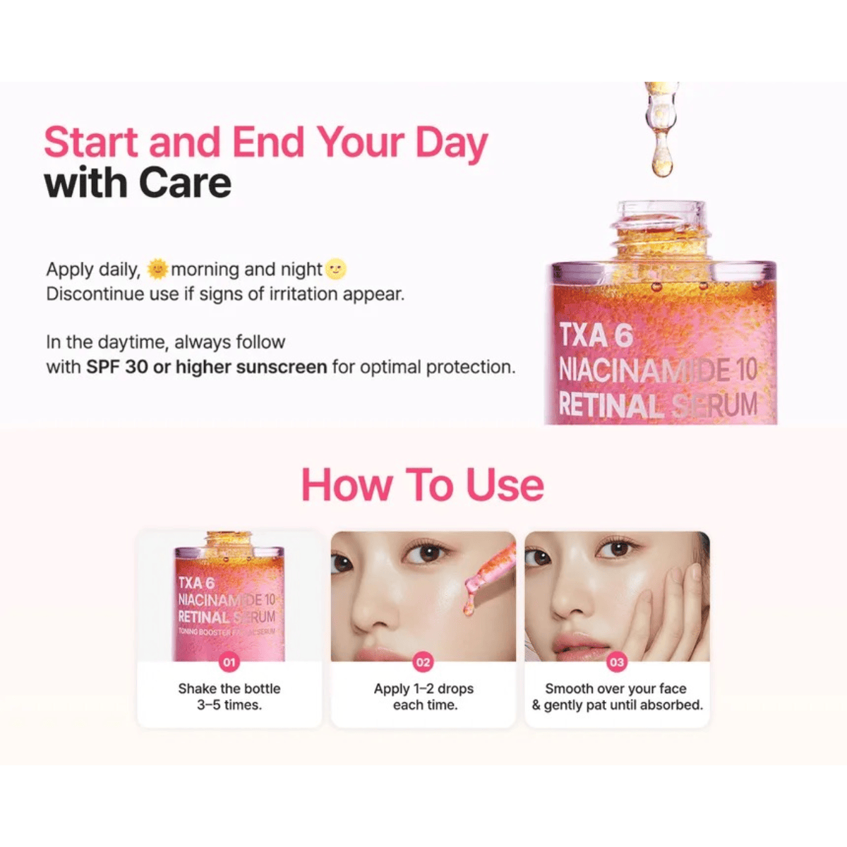 PURITO SEOUL Serum 30ml PURITO SEOUL TXA 6 Niacinamide 10 Retinal Serum