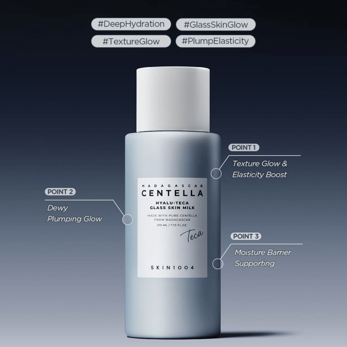 SKIN1004 Toner 210ml SKIN1004 Madagascar Centella Hyalu-Teca Glass Skin Milk