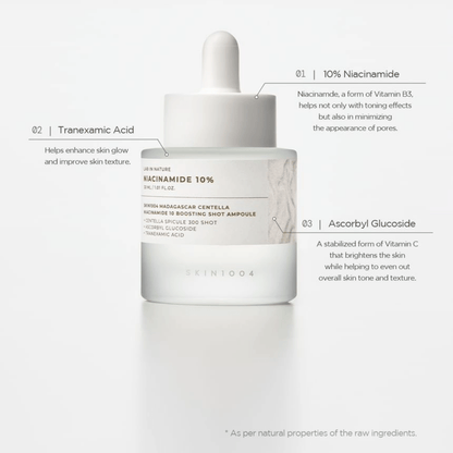 SKIN1004 Ampoule 30ml SKIN1004 Madagascar Centella Niacinamide 10 Boosting Shot Ampoule