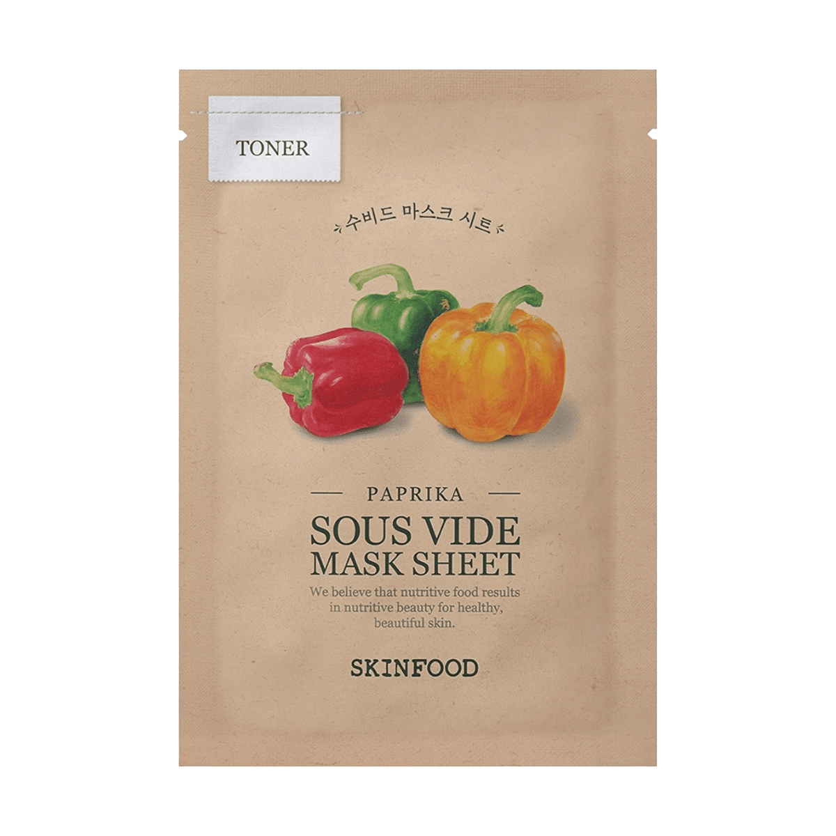 SKINFOOD Sheet Mask 22g x 1pc SKINFOOD Sous Vide Mask Sheet Paprika