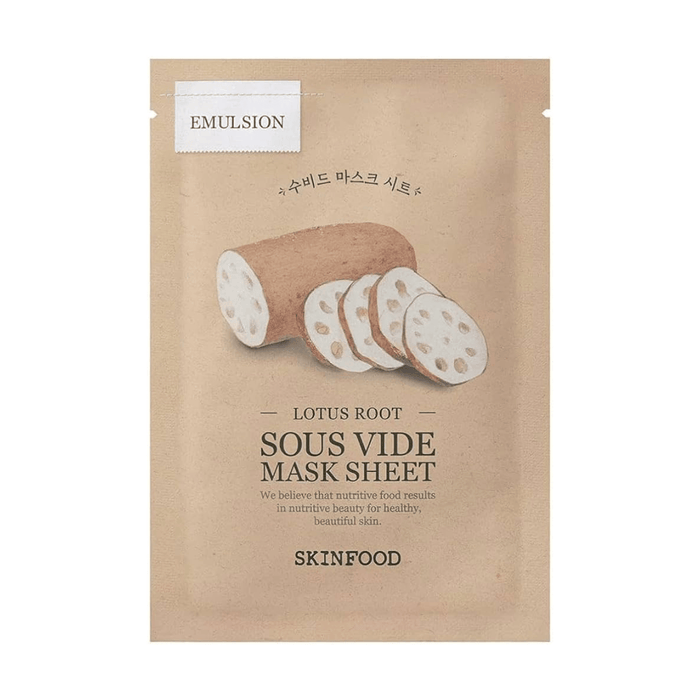 SKINFOOD Sheet Mask 22g x 1pc SKINFOOD Sous Vide Mask Sheet Lotus Root