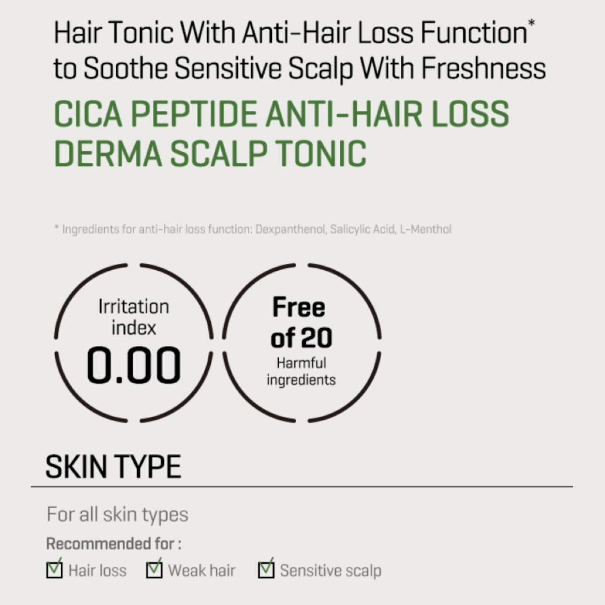 SOME BY MI Scalp Care 150ml SOME BY MI Cica Peptide Anti Hair Loss Derma Scalp Tonic