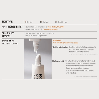 SOME BY MI Lip Care 7ml SOME BY MI V10 Hyal Lip Sun Protector SPF15