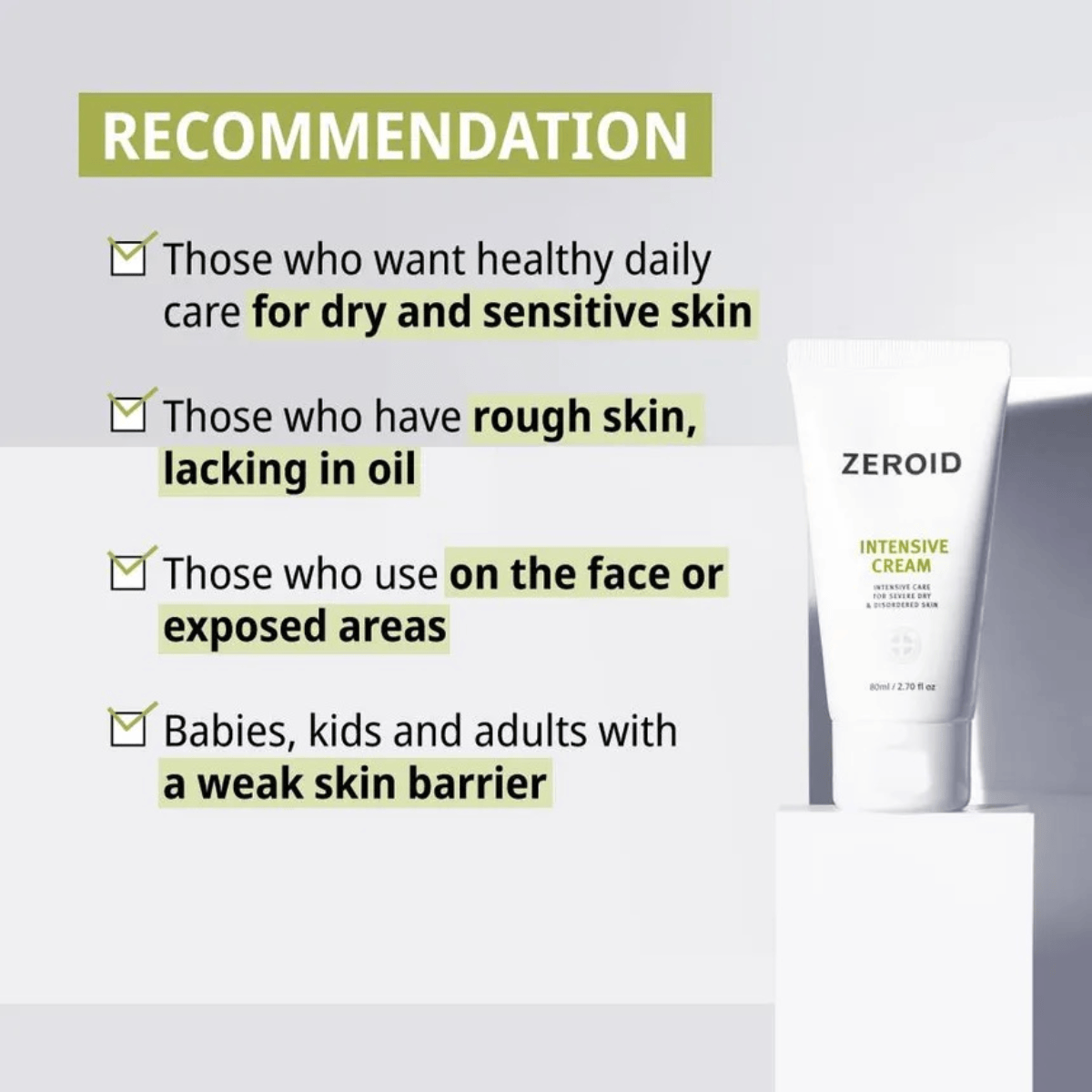 ZEROID Intensive Cream