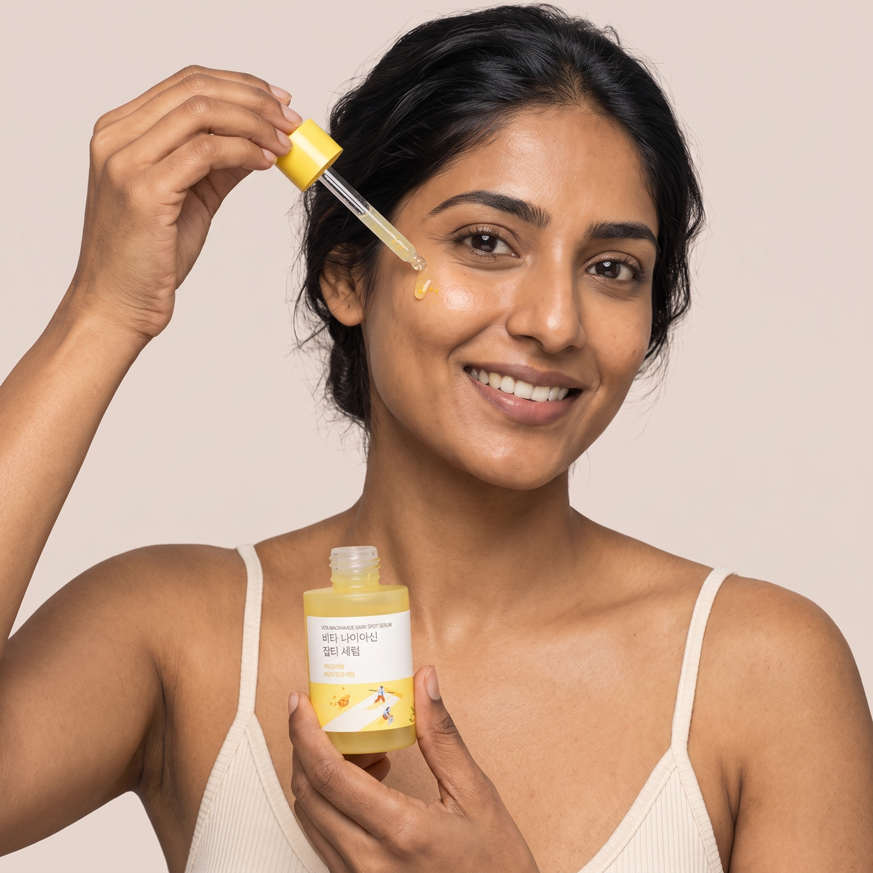round lab vita niacinamide dark spot serum — real texture experience