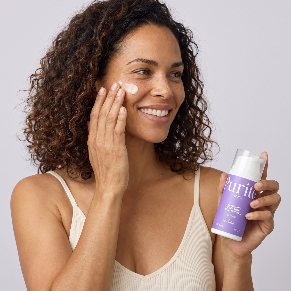 PURITO SEOUL luminous ceramide moisturizer — real texture experience