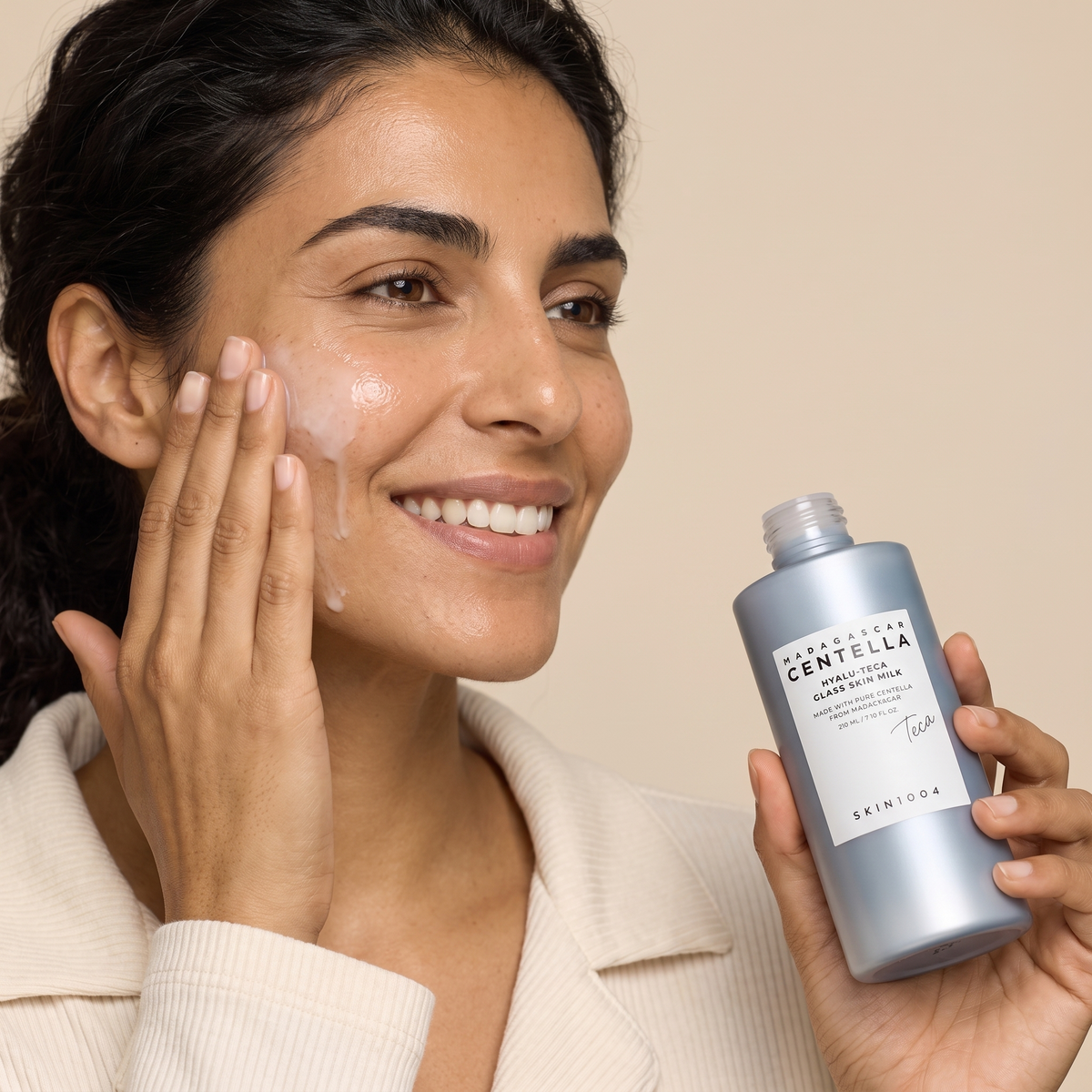 skin1004 hyalu teca glass skin milk — real texture experience