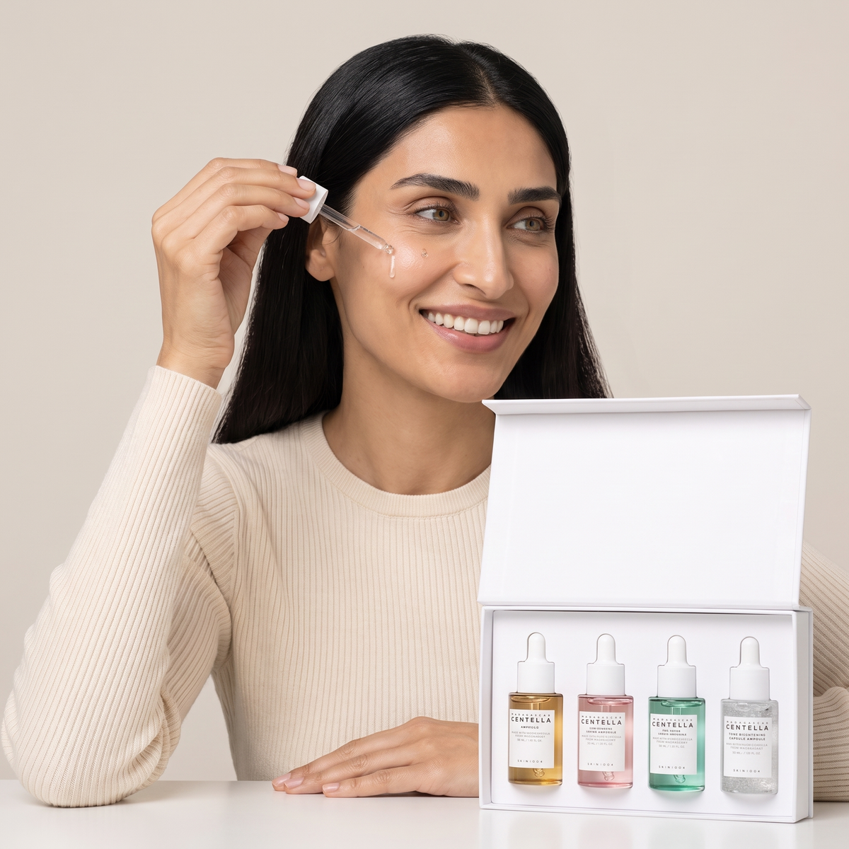SKIN1004 madagascar centella ampoule kit — real texture experience