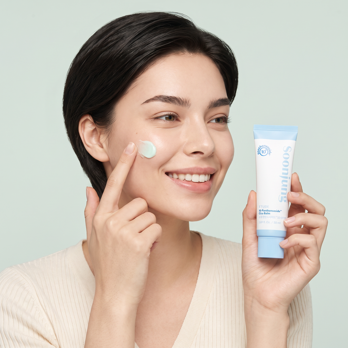 ETUDE soon jung 10 panthensoside cica balm — real texture experience