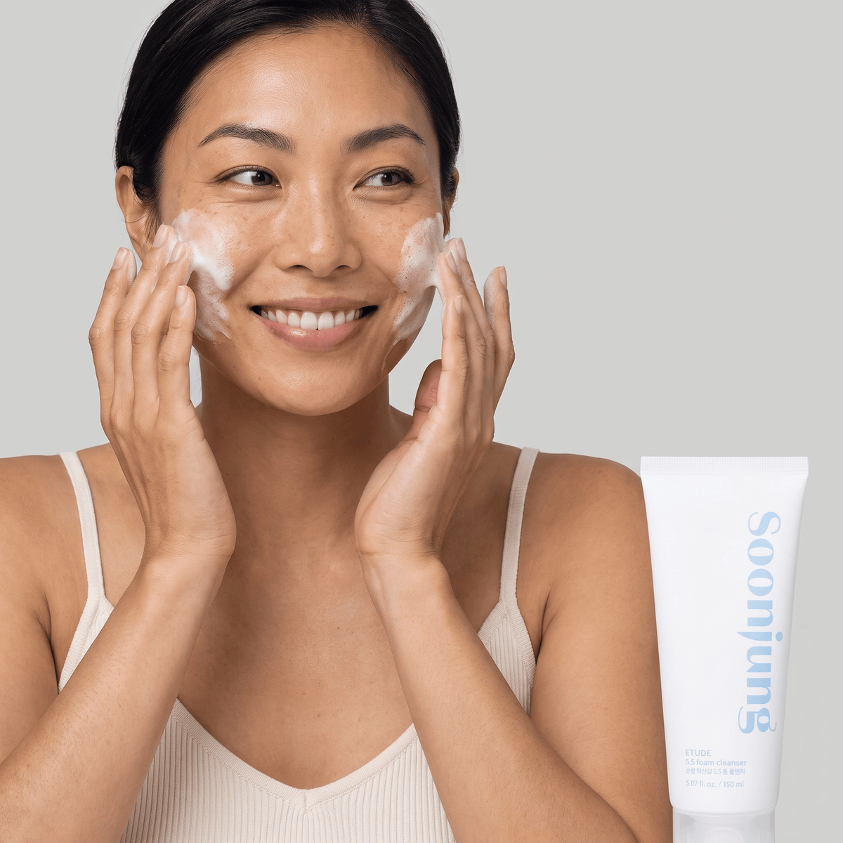 ETUDE Soon Jung 5.5 Foam Cleanser - experience