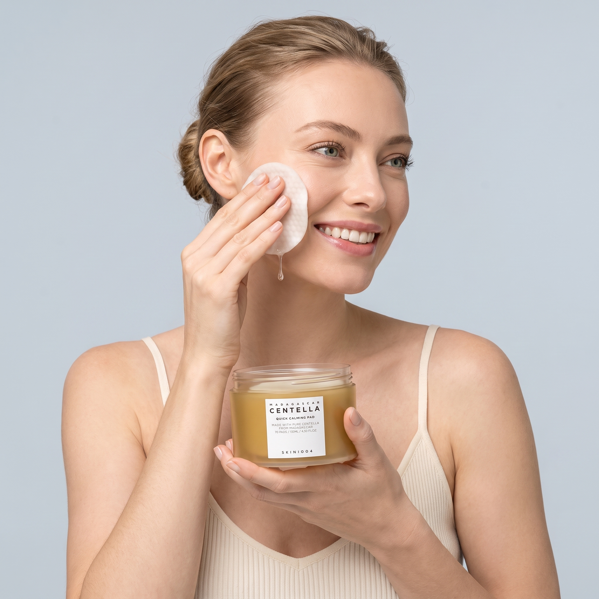 SKIN1004 quick calming pad — real texture experience