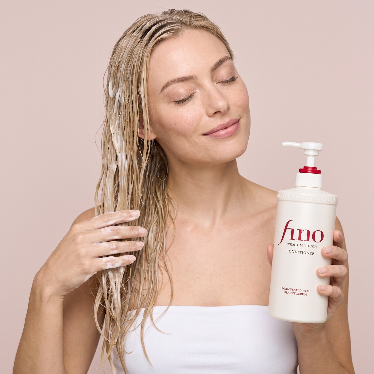 shiseido fino premium touch conditioner — real texture experience