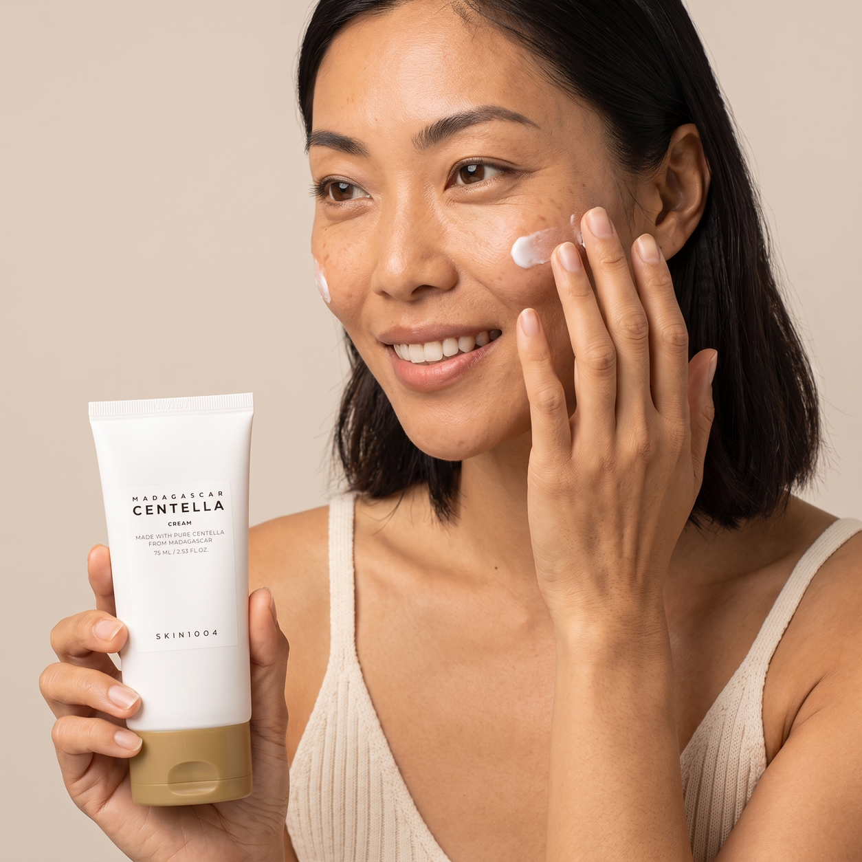 skin1004 madagascar centella cream — real texture experience