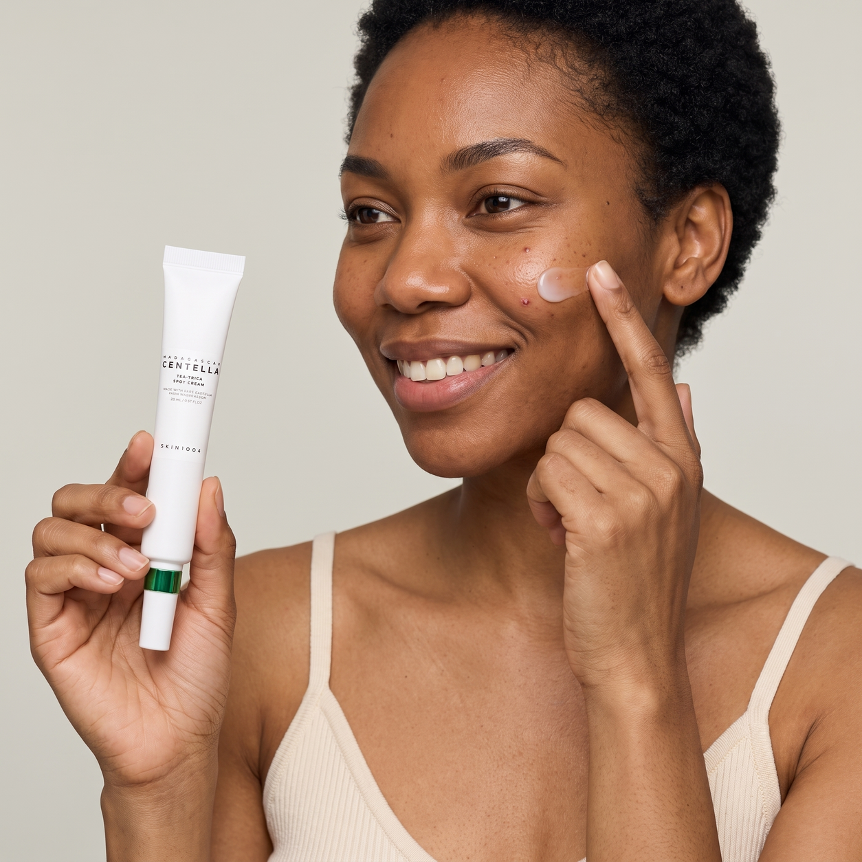 skin1004 tea trica spot cream — real texture experience