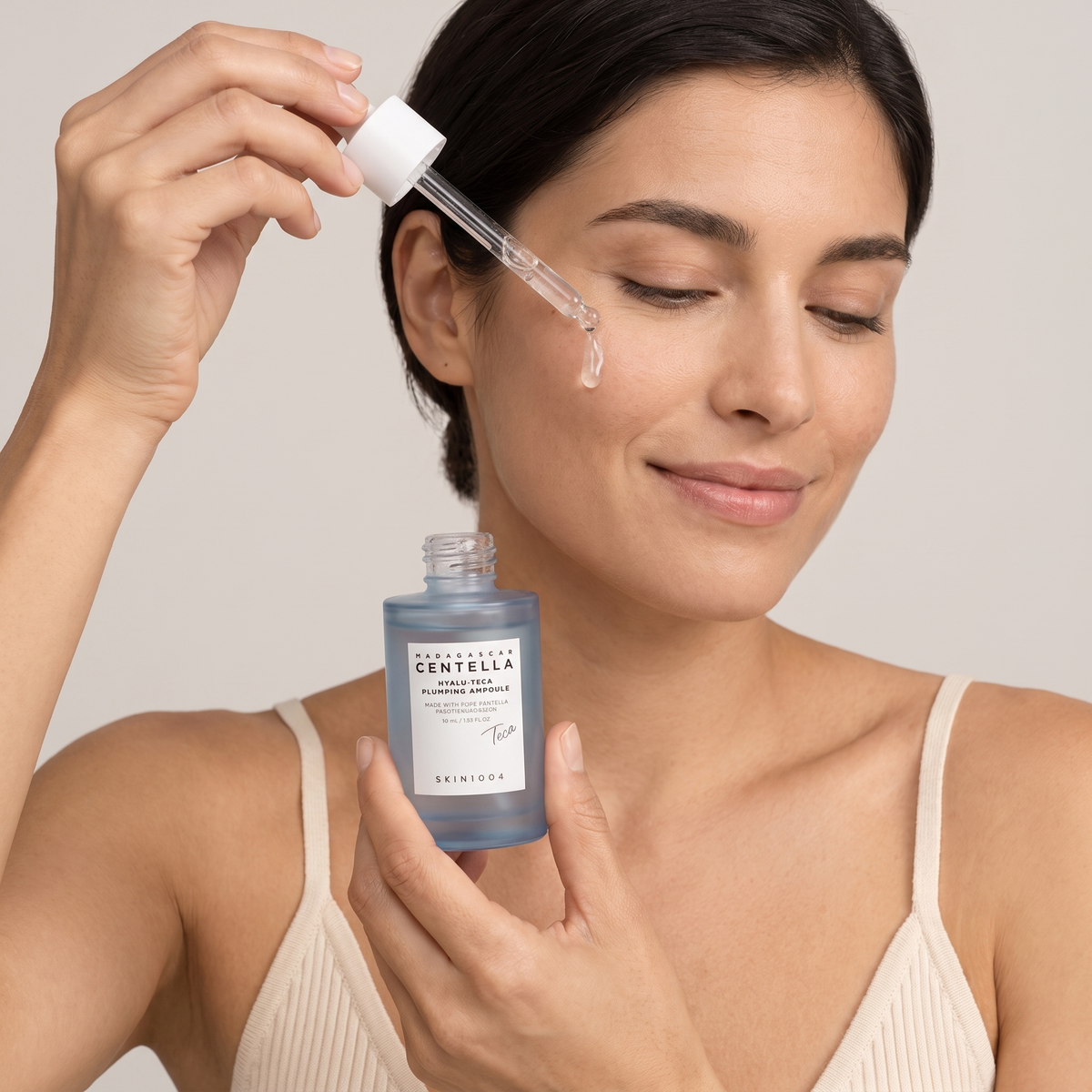 skin1004 hyalu teca plumping ampoule — real texture experience