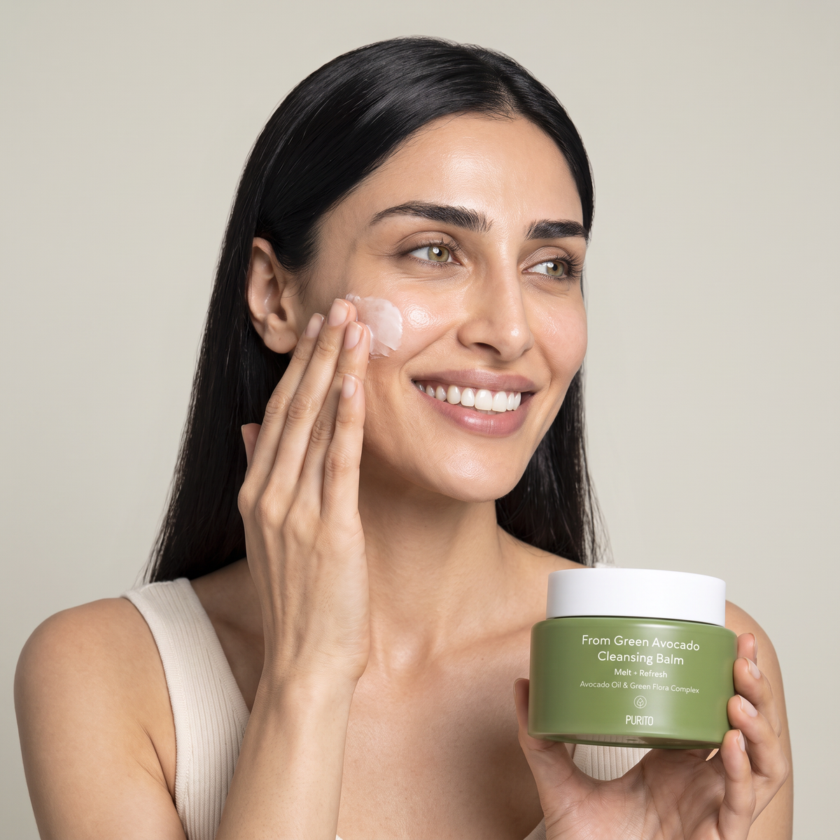 purito seoul from green avocado cleansing balm — real texture experience