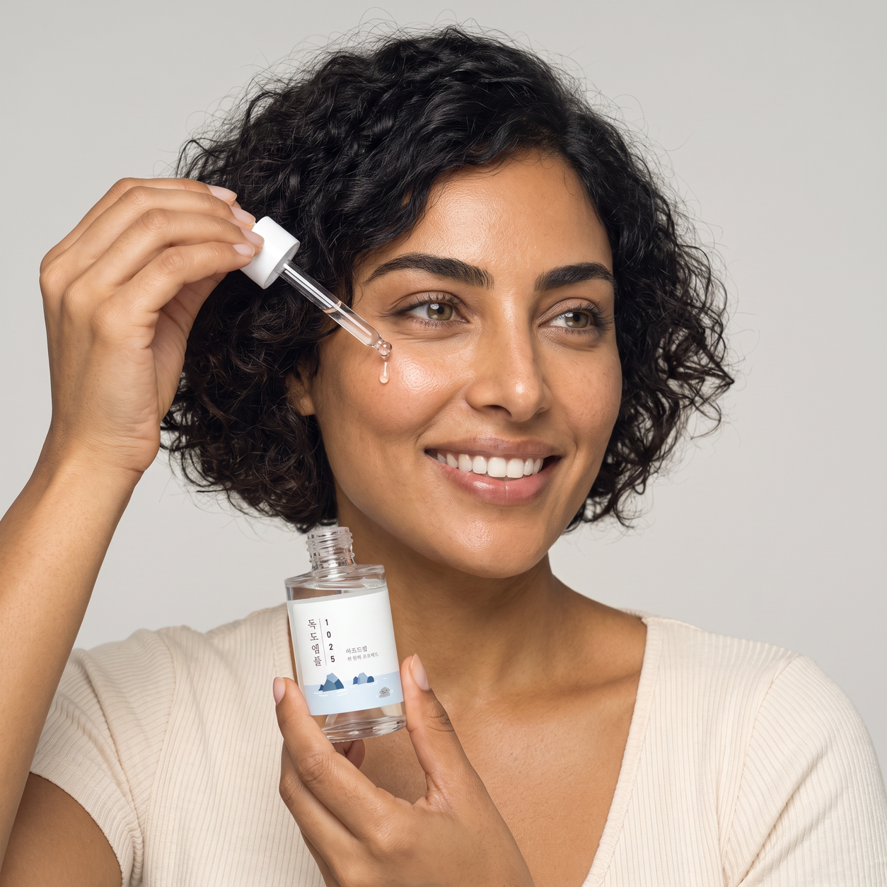 round lab 1025 dokdo ampoule — real texture experience