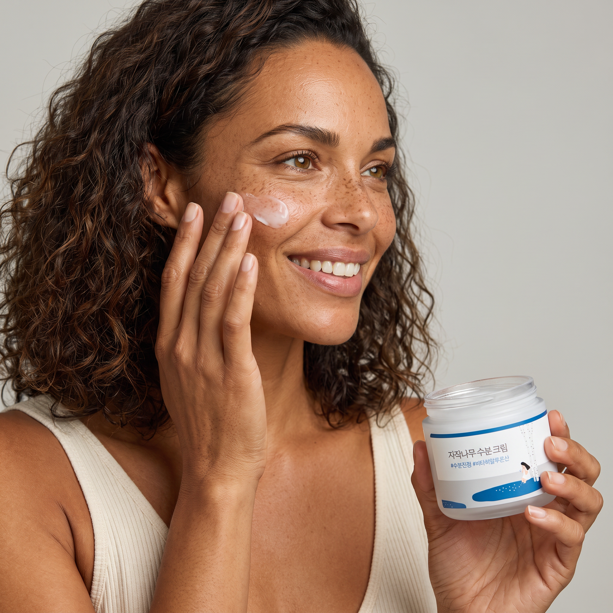 round lab birch juice moisturizing cream — real texture experience