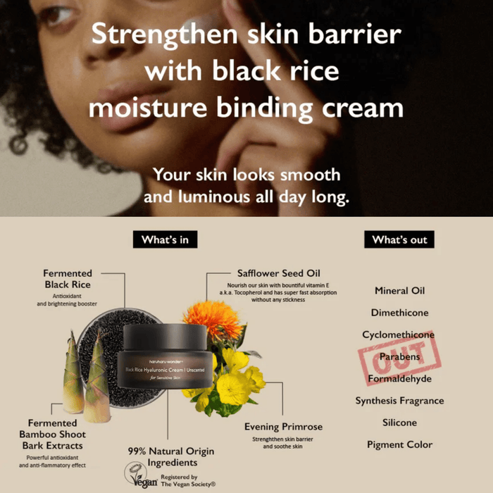 HARUHARU WONDER Cream 50ml HARUHARU WONDER Black Rice 10 Hyaluronic Cream Unscented
