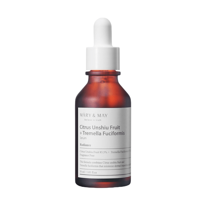 MARY & MAY Serum 30ml MARY & MAY Citrus Unshiu Fruit + Tremella Fuciformis Serum